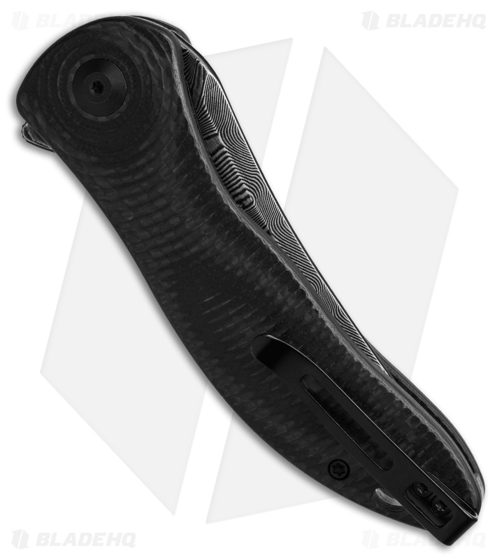 CIVIVI Synergy3 Liner Lock Knife Layered Black G-10 (3.3" Damascus)