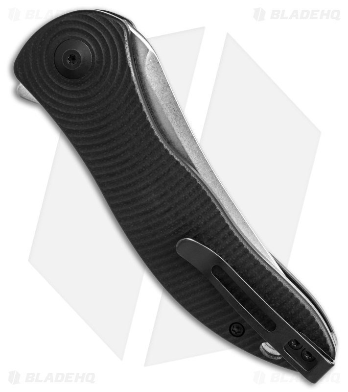 CIVIVI Synergy3 Tanto Liner Lock Knife Black G-10 (3.3" Stonewashed)
