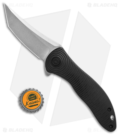 CIVIVI Synergy3 Tanto Liner Lock Knife Black G-10 (3.3" Stonewashed)