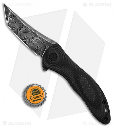 CIVIVI Synergy3 Tanto Liner Lock Knife Carbon Fiber (Damascus) 