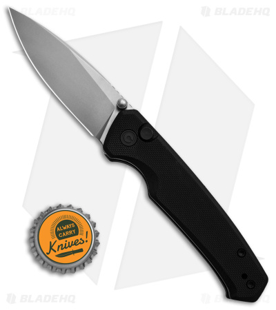 CIVIVI Altus Button Lock Knife Black G-10 (3" Satin) C20076-1