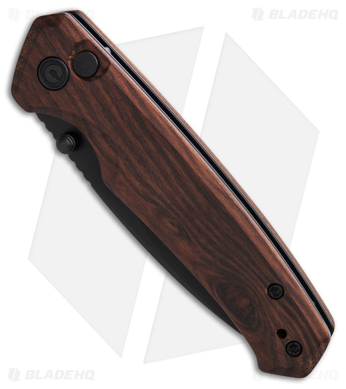 CIVIVI Altus Button Lock Knife Cuibourtia Wood (3" Black) C20076-3