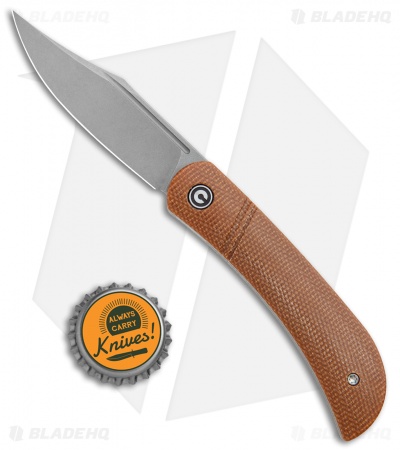 CIVIVI Appalachian Drifter Slip Joint Knife Brown Micarta  (2.9"SW) C2015A