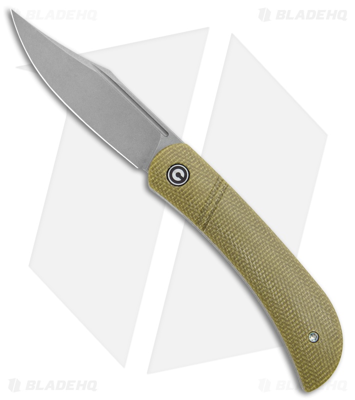 CIVIVI Appalachian Drifter Knife | Olive Micarta + SW | Blade HQ
