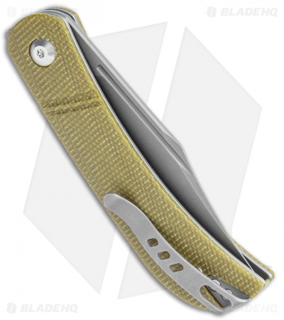 CIVIVI Appalachian Drifter Slip Joint Knife Olive Micarta (2.9"SW) C2015B