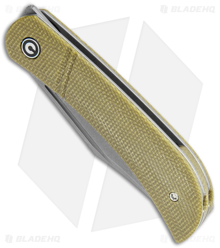 CIVIVI Appalachian Drifter Slip Joint Knife Olive Micarta (2.9"SW) C2015B