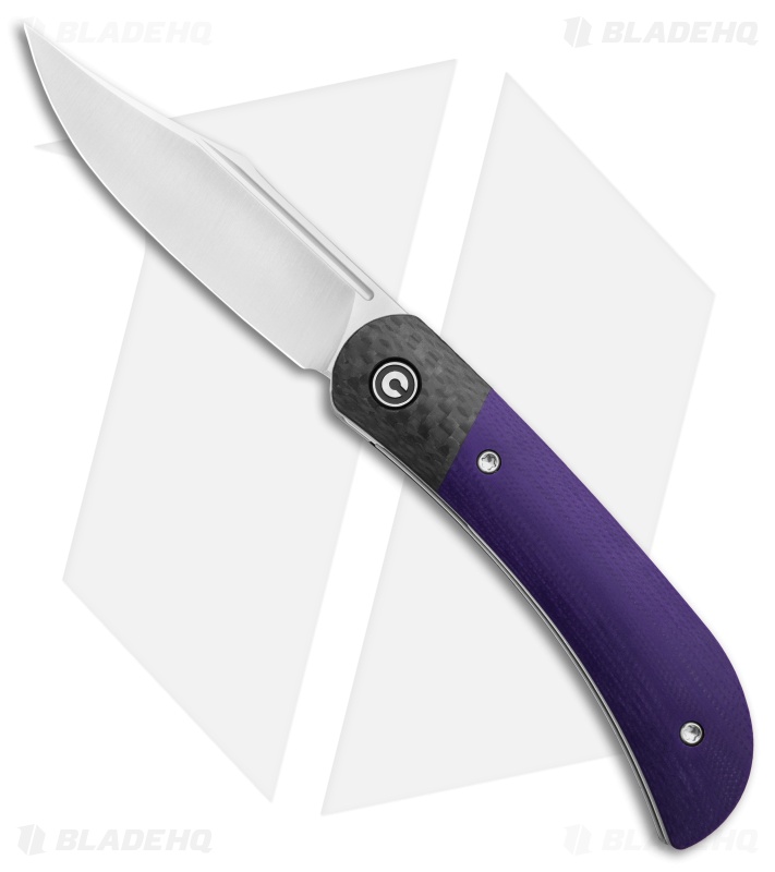 CIVIVI Appalachian Drifter 2 Knife | Purple G-10 + CF | C19010C-1