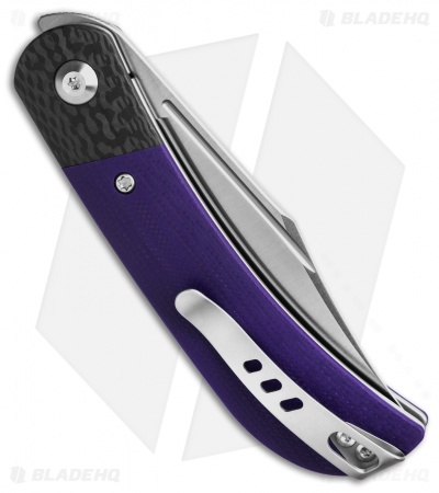 CIVIVI Appalachian Drifter 2 Liner Lock Knife Purple G-10 (3" Satin)
