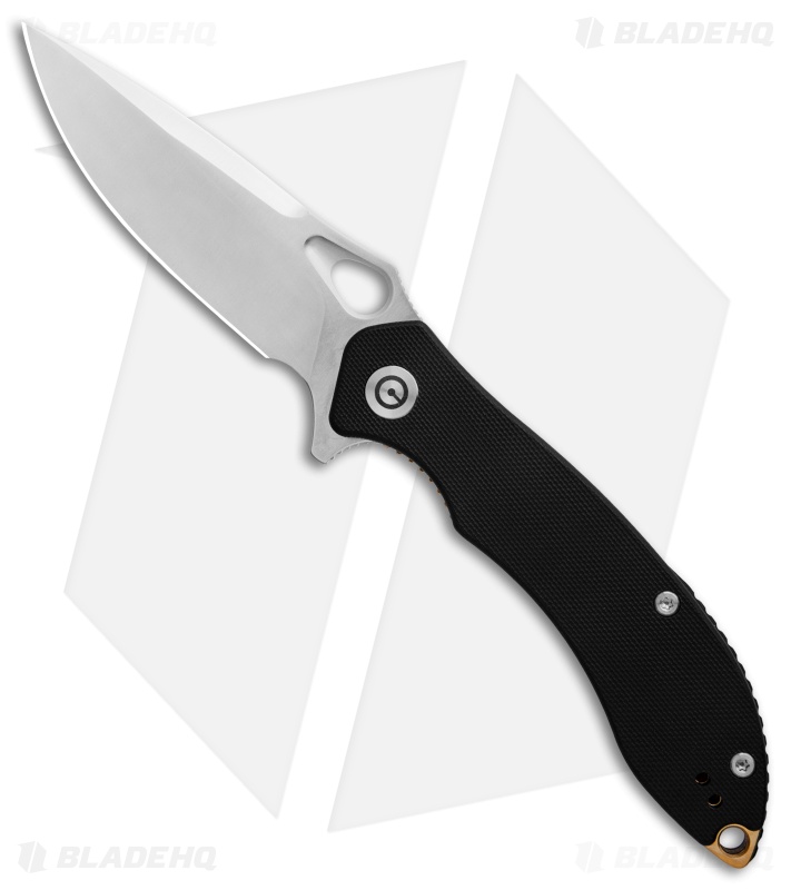 CIVIVI Aquila Flipper Liner Lock Knife Black G-10 (3.4" Satin) C805F