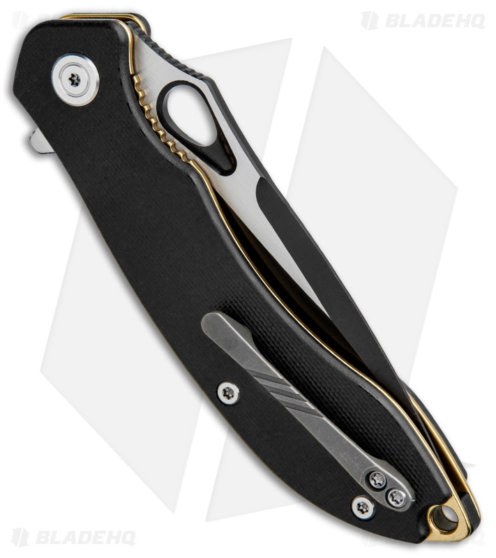 CIVIVI Aquila Flipper Liner Lock Knife Black G-10 (3.4" Black) C805E