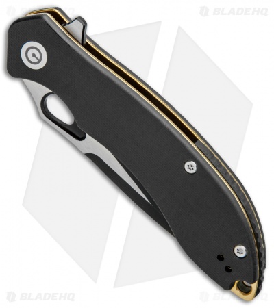 CIVIVI Aquila Flipper Liner Lock Knife Black G-10 (3.4" Black) C805E