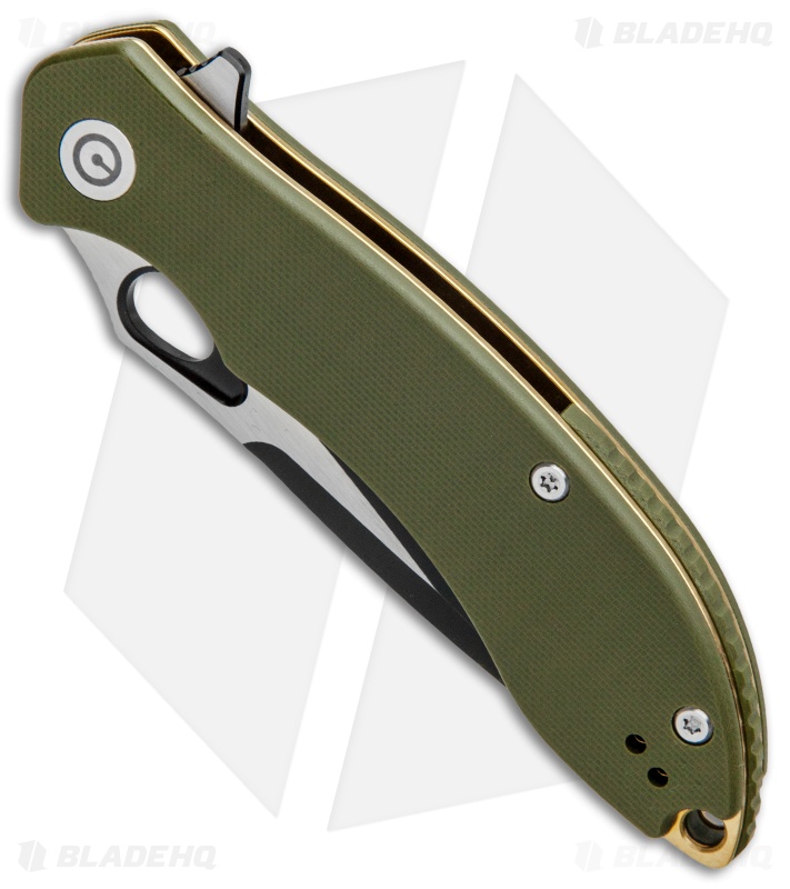 CIVIVI Aquila Flipper Liner Lock Knife OD Green G-10 (3.4" Black) C805A