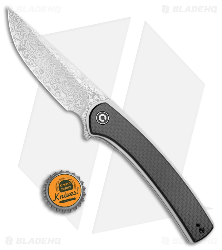 CIVIVI Asticus Liner Lock Knife Carbon Fiber/G-10 (3.8" Damascus) C2002DS-1
