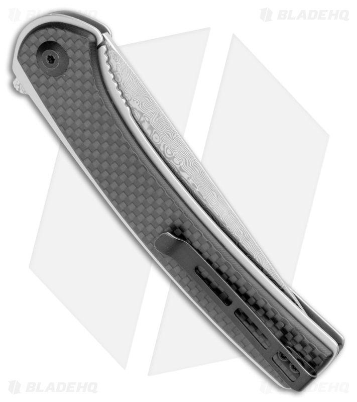 CIVIVI Asticus Liner Lock Knife Carbon Fiber/G-10 (3.8" Damascus) C2002DS-1