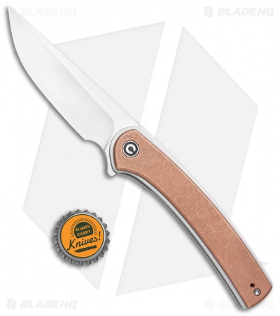CIVIVI Asticus Liner Lock Knife Stonewashed Copper (3.8" Satin) C2002F