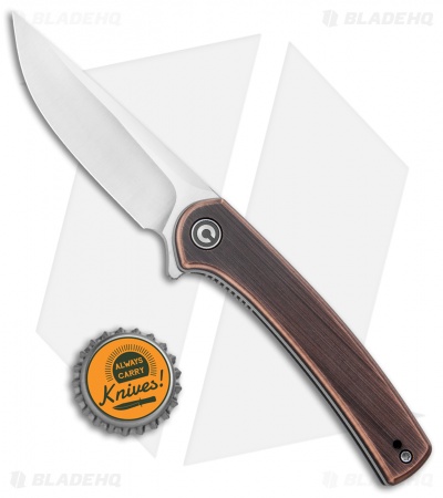 CIVIVI Mini Asticus Liner Lock Knife Black Rubbed Copper (3.25" Satin)