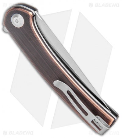 CIVIVI Mini Asticus Liner Lock Knife Black Rubbed Copper (3.25" Satin)