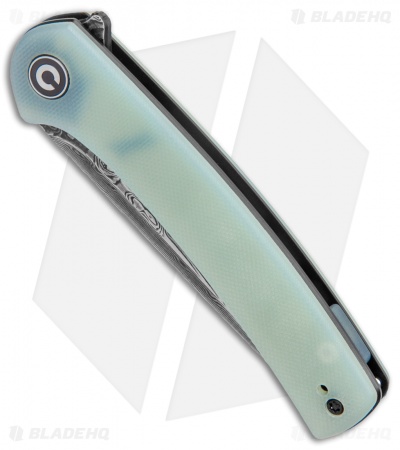 CIVIVI Mini Asticus Liner Lock Knife Natural G-10 (3.25" Damascus)