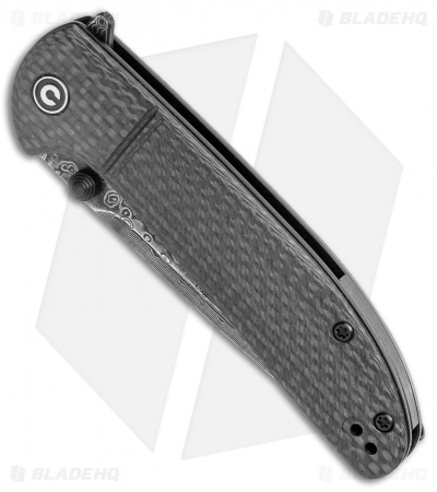 CIVIVI Badlands Vagabond Folding Knife Carbon Fiber (3.3" Damascus) C2019DS-1