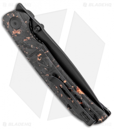 CIVIVI Imperium Liner Lock Knife Shredded CF/Copper (3.5" Black) C2106C