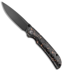 CIVIVI Imperium Liner Lock Knife Shredded CF/Copper (3.5" Black) C2106C