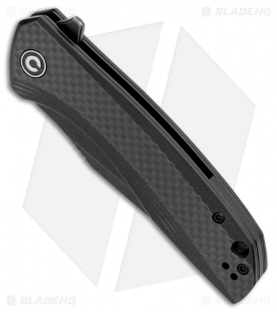 CIVIVI Baklash Flipper Liner Lock Knife G-10/CF (3.5" Black Stonewash) C801I