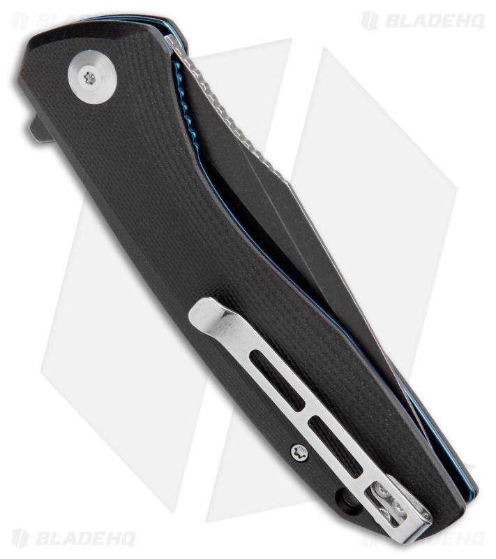 CIVIVI Baklash Flipper Liner Lock Knife Black G-10 (3.5" Black Stonewash) C801H