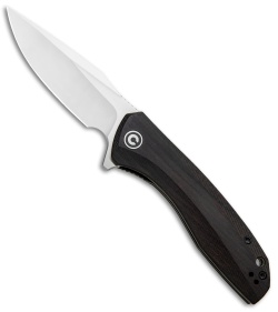 CIVIVI Baklash Flipper Liner Lock Knife Ebony Wood (3.5" Satin) C801E