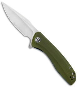 CIVIVI Baklash Flipper Liner Lock Knife OD Green G-10 (3.5" Satin) C801A