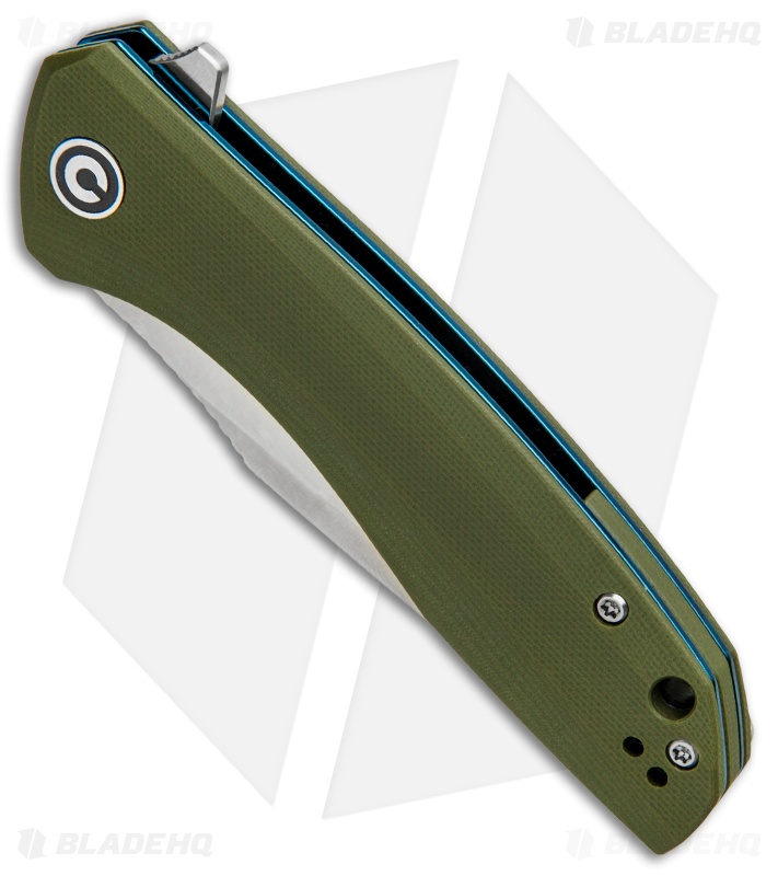 CIVIVI Baklash Flipper Liner Lock Knife OD Green G-10 (3.5" Satin) C801A