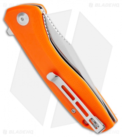 CIVIVI Baklash Flipper Liner Lock Knife Orange G-10 (3.5" Satin) C801G