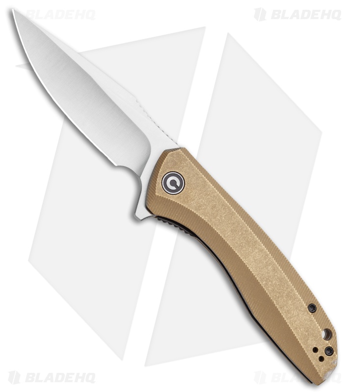CIVIVI Baklash フリッパーナイフ マイカルタハンドル CIVIVI Baklash Flipper Knife Brass Handle 154CM Blade