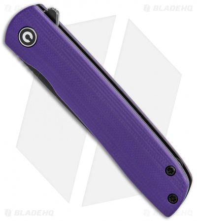 CIVIVI Brad Zinker Bo Liner Lock Knife Purple G-10 (2.9" Black SW)