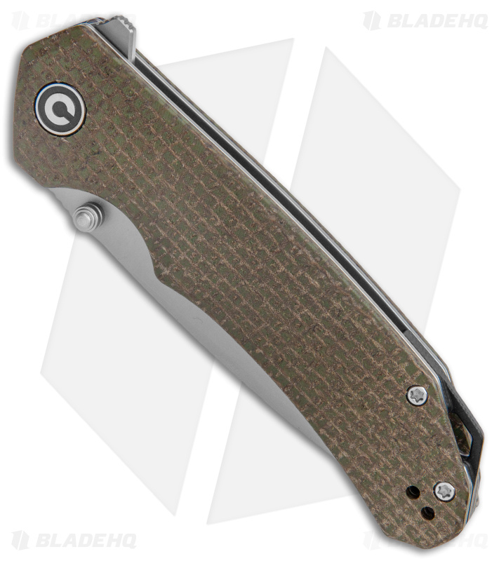 CIVIVI Brazen Tanto Liner Lock Knife Coarse Green Micarta (3.5" SW D2) C2023F