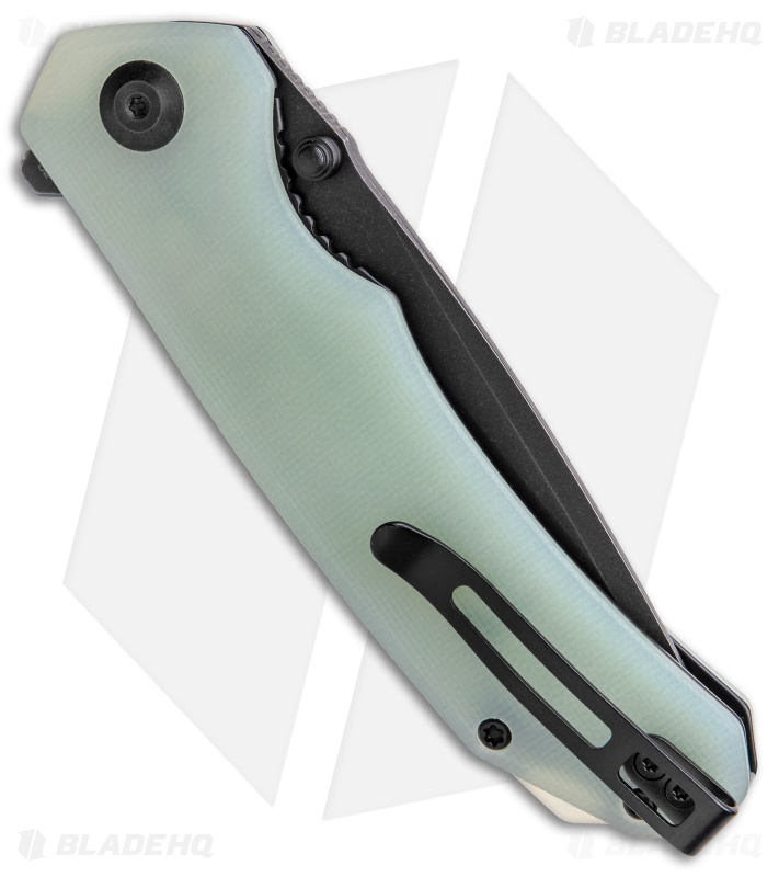 CIVIVI Brazen Tanto Liner Lock Knife Natural Jade G-10 (3.5" Black D2) C2023E