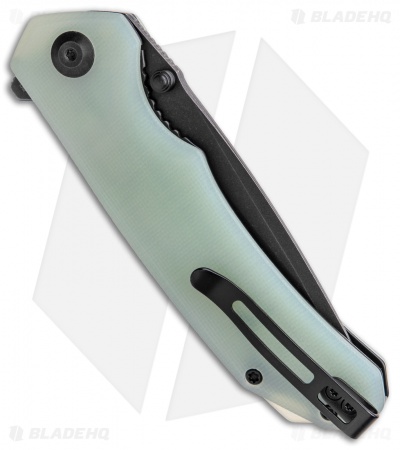 CIVIVI Brazen Tanto Liner Lock Knife Natural Jade G-10 (3.5" Black D2) C2023E