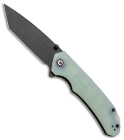 CIVIVI Brazen Tanto Liner Lock Knife Natural Jade G-10 (3.5" Black D2) C2023E