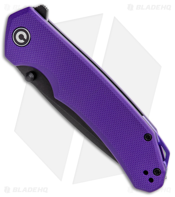 CIVIVI Brazen Tanto Liner Lock Knife Purple G-10 (3.5" Black D2) C2023D