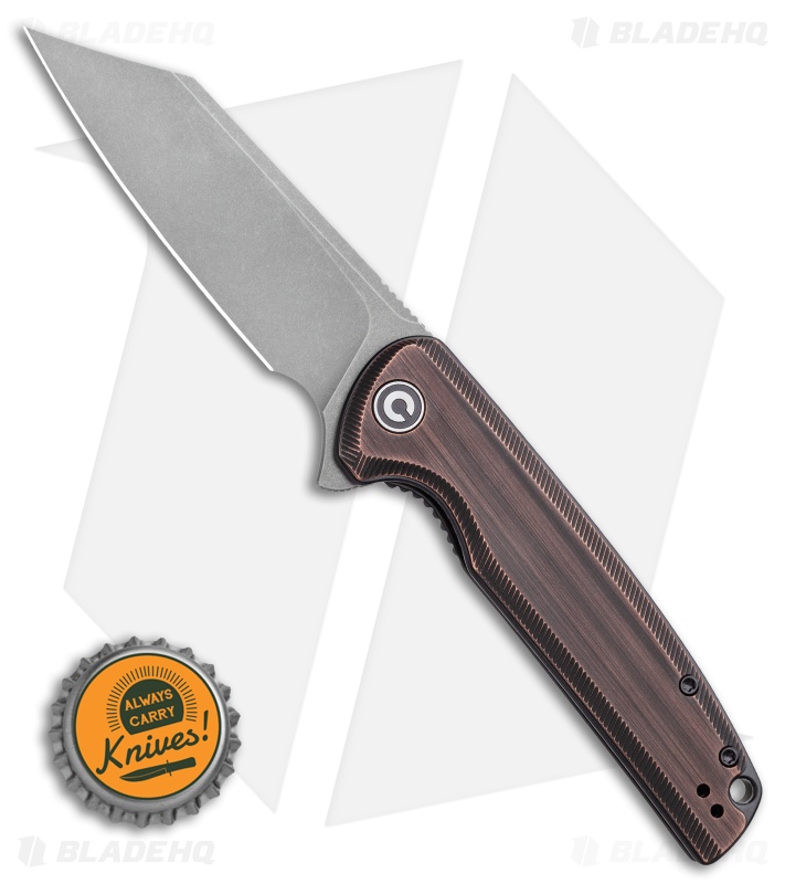 CIVIVI Brigand Liner Lock Knife Dark Copper (3.5" SW 154CM) C909D