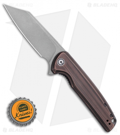 CIVIVI Brigand Liner Lock Knife Dark Copper (3.5" SW 154CM) C909D