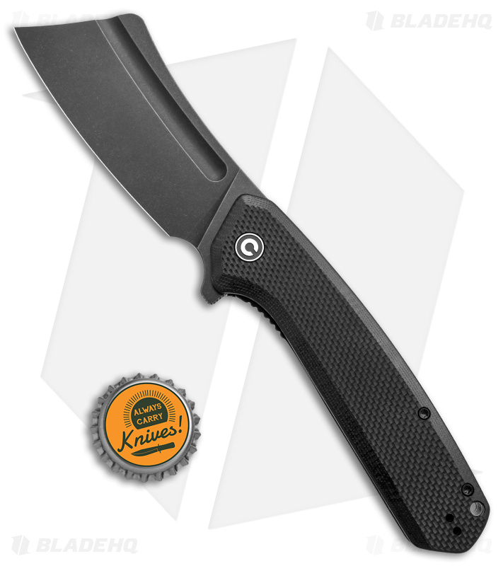 CIVIVI Bullmastiff - Flipper Knife | Black G-10 + Black SW - Blade HQ