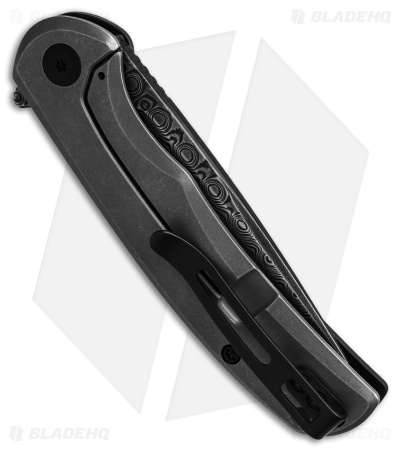 CIVIVI NOx Frame Lock Knife Marble Carbon Fiber/Steel Frame (2.8" Dark Damascus)