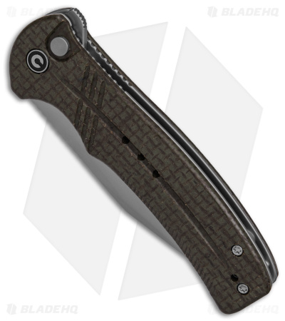 CIVIVI Cogent Button Lock Flipper Knife Coarse Green Micarta (3.5" BB) C20038D-5
