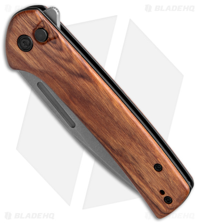 CIVIVI Conspirator Button Lock Knife Cuibourtia Wood (3.5" SW) C21006-3