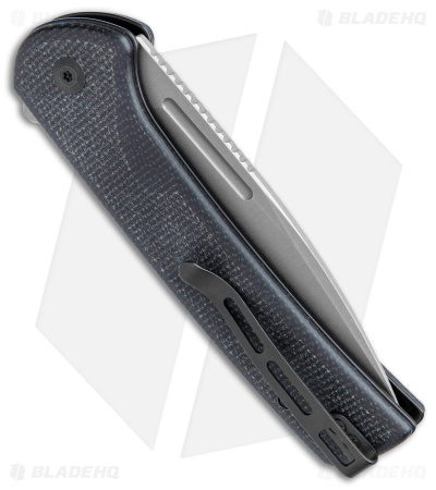 CIVIVI Conspirator Button Lock Knife Black Micarta (3.5" SW) C21006-1