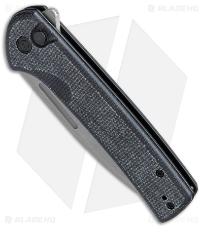 CIVIVI Conspirator Button Lock Knife Black Micarta (3.5" SW) C21006-1