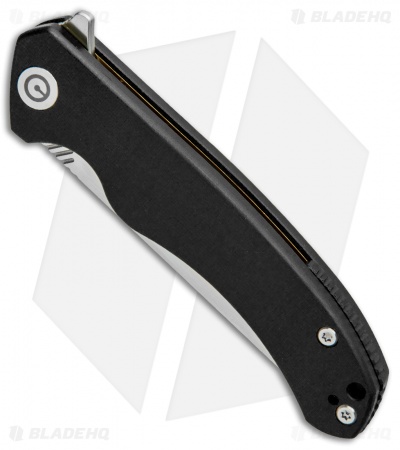 CIVIVI Courser Flipper Liner Lock Knife Black G-10 (3.4" Satin) C804C