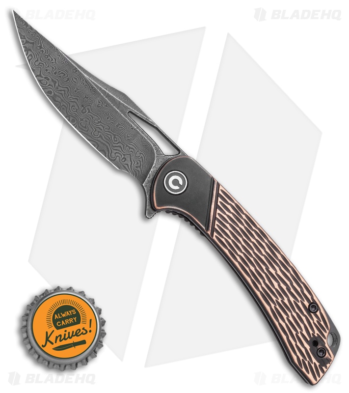 CIVIVI Dogma Liner Lock Copper (3.5"  Damascus) C2005DS-2