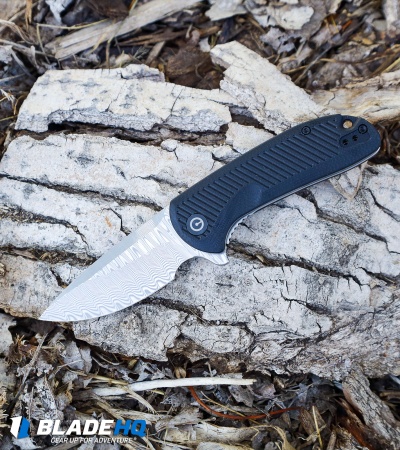 CIVIVI Durus Liner Lock Knife Black G-10 (3" Damascus) C906DS