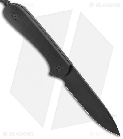 CIVIVI Elementum Fixed Blade Knife Flat Black G-10 (4" Black SW)